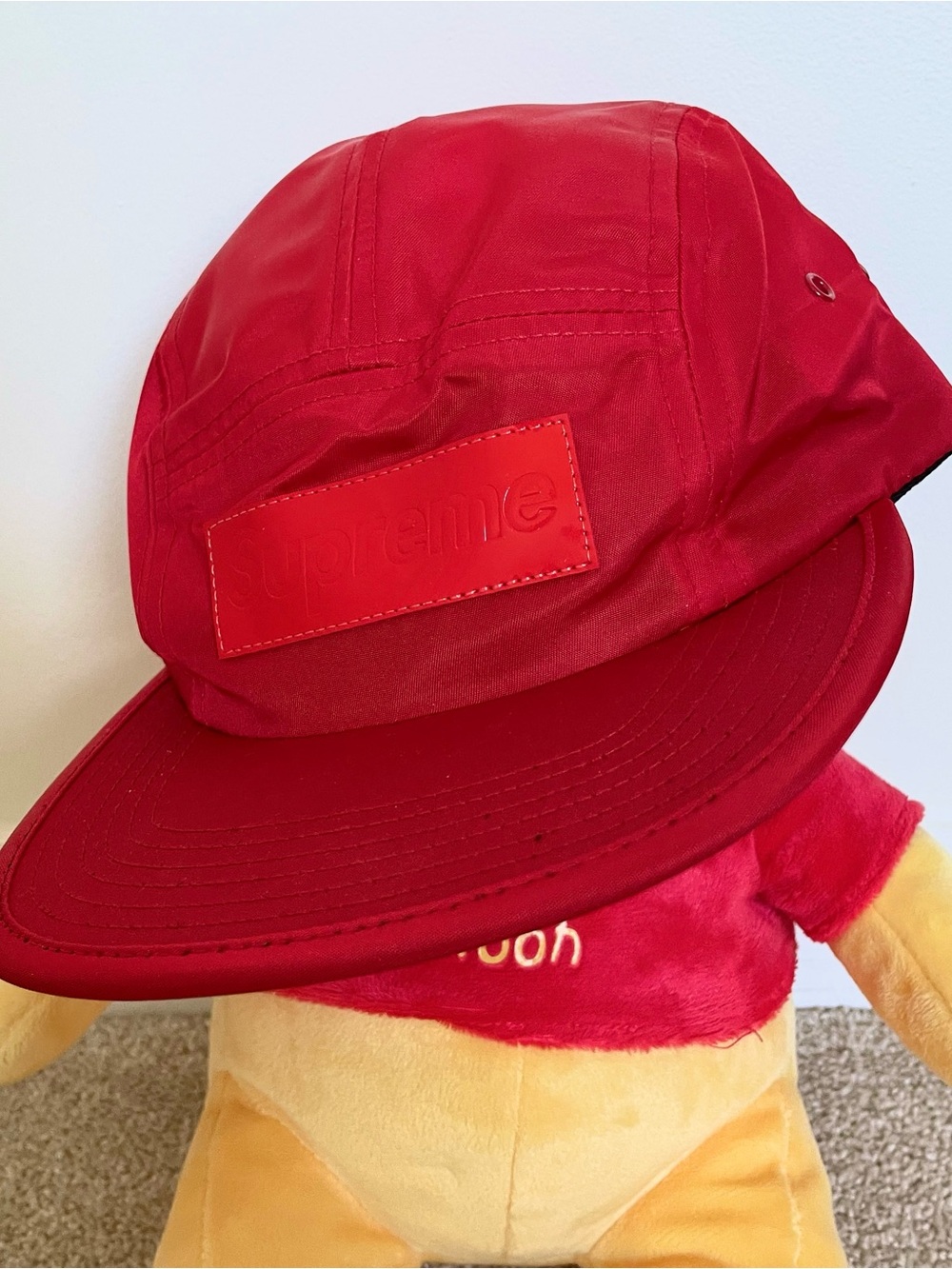 Supreme Patent Leather Patch Camp Cap